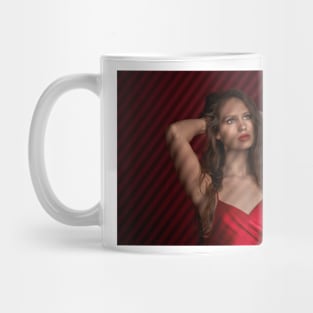 Creative lighting glamour portrait Mug